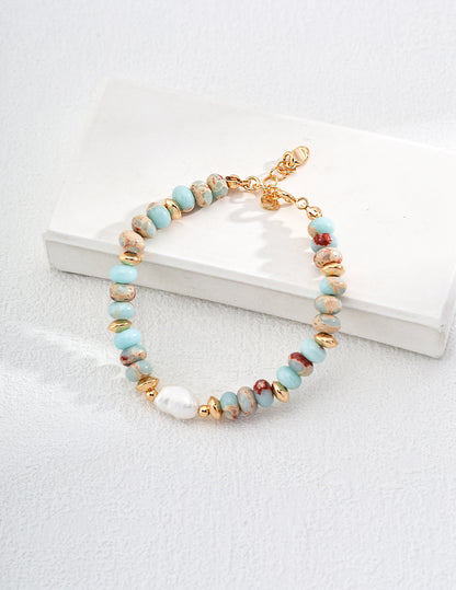 Natural pearl bracelet